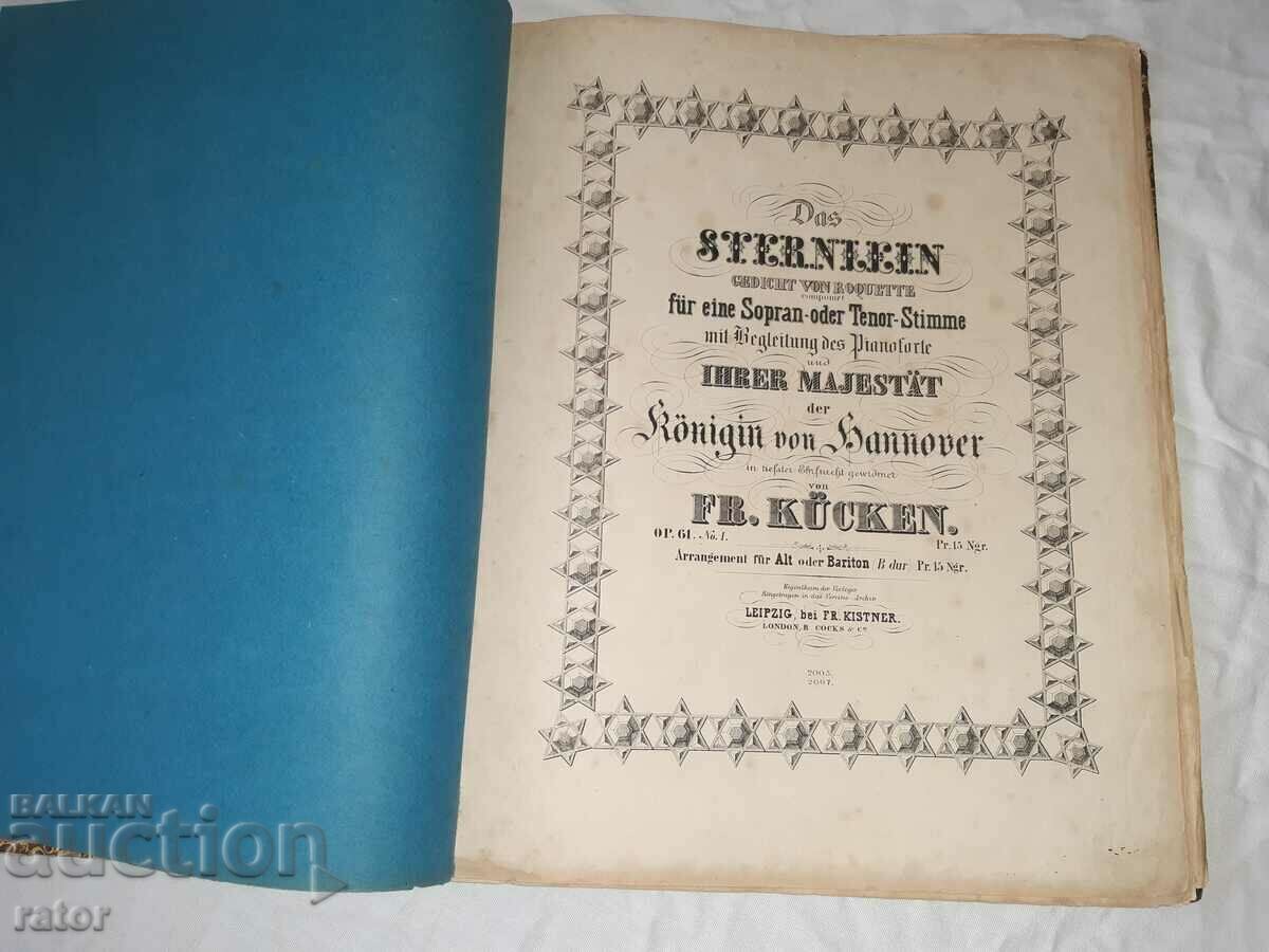 Licitație Partituri foarte vechi, partituri, scoli, partituri - 1866