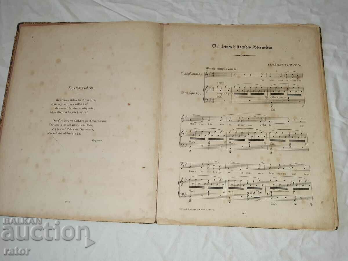 Livrarea Partituri foarte vechi, partituri, scoli, partituri - 1866