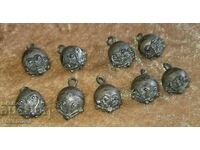 Authentic antique Macedonian costume buttons