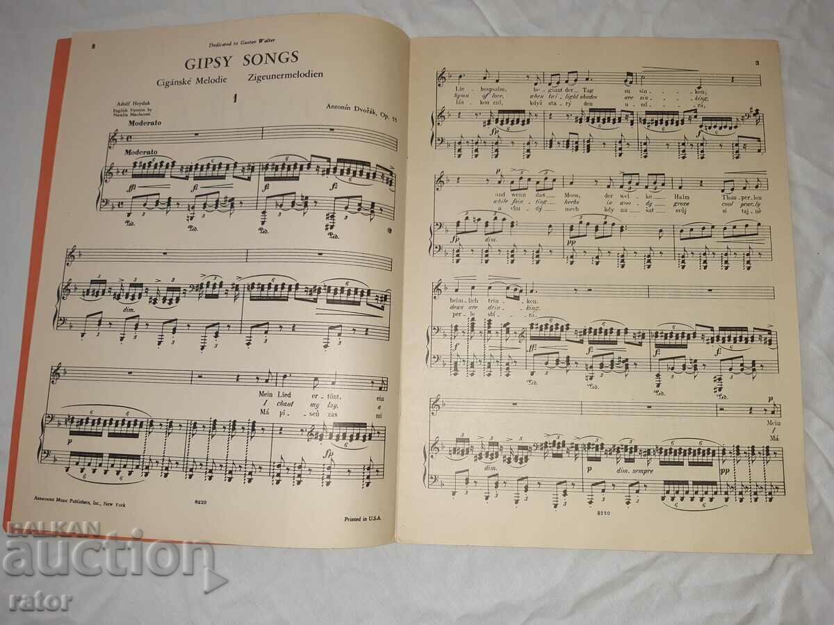 Auction Old scores, scores, schools, sheet music - DVORZAK Auction Old scores, scores, schools, sheet music - DVORZAK