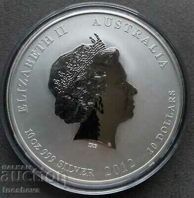 10 OZ SILVER 2012- YEAR OF THE DRAGON-LUNAR- AUSTRALIA with price 1588.00 BGN | € 811.93