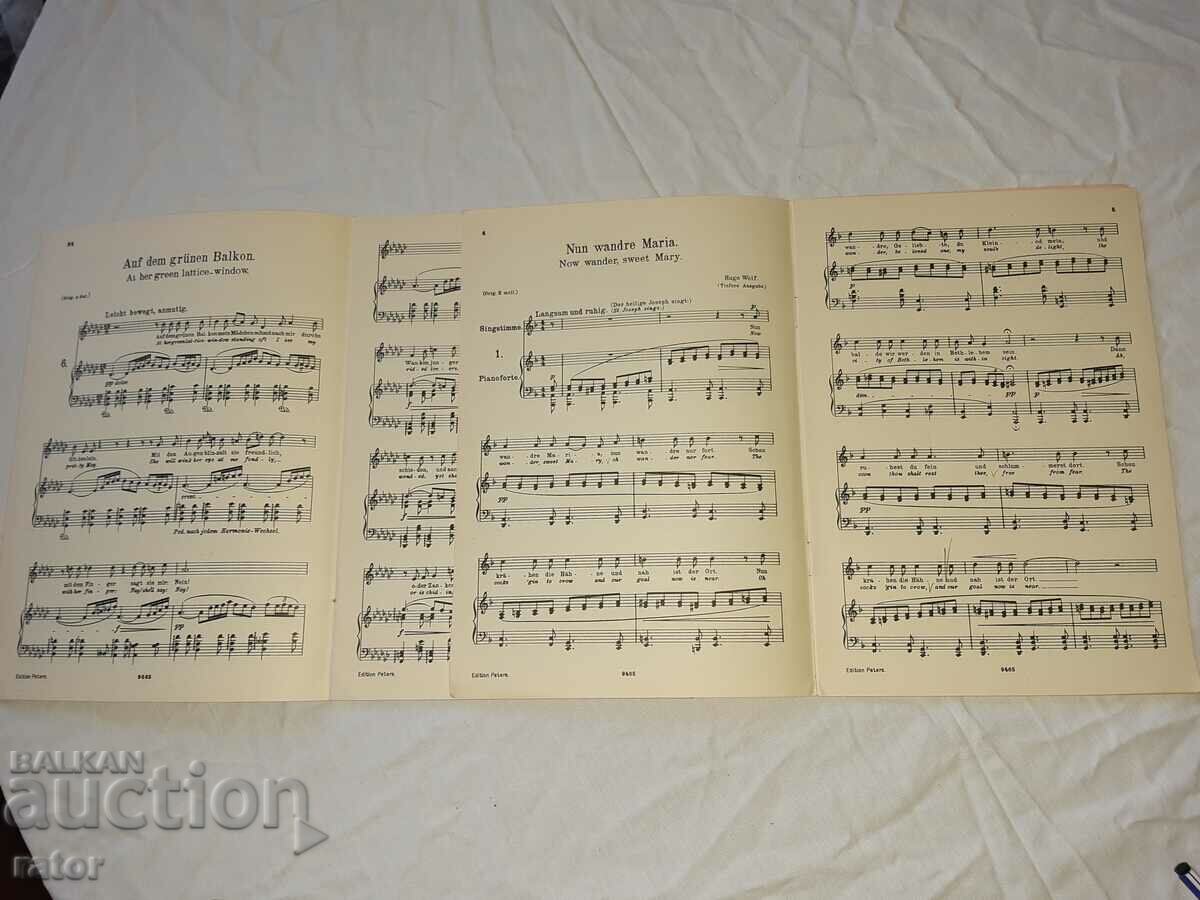 Delivery of Old scores, scores, schools, sheet music HUGO WOLF Delivery of Old scores, scores, schools, sheet music HUGO WOLF