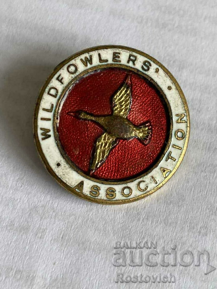 Semn emailat „Wildfowlers Association”.