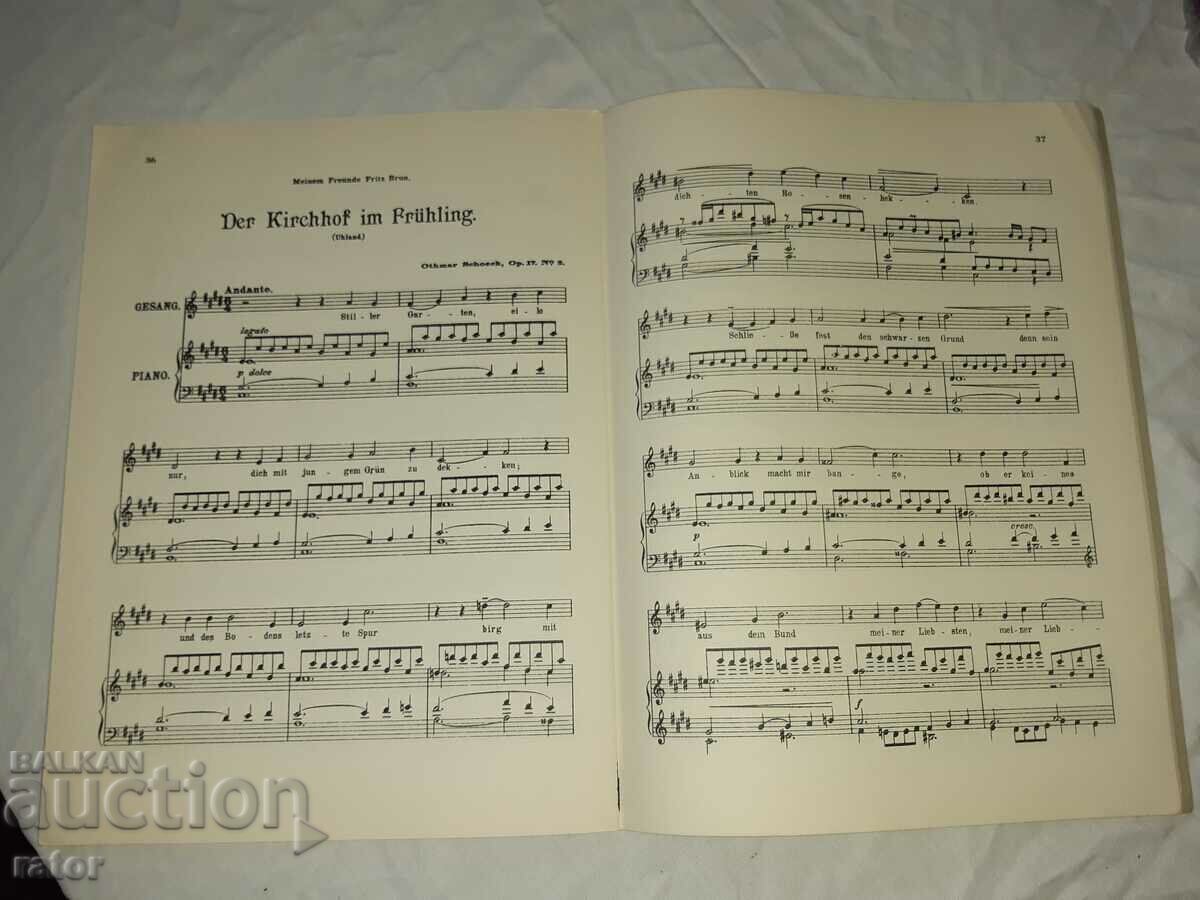 Partituri vechi, partituri, scoli, partituri OTMAR SHOEK, SHOEK - 5