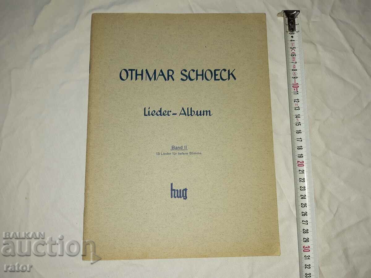 Partituri vechi, partituri, scoli, partituri OTMAR SHOEK, SHOEK