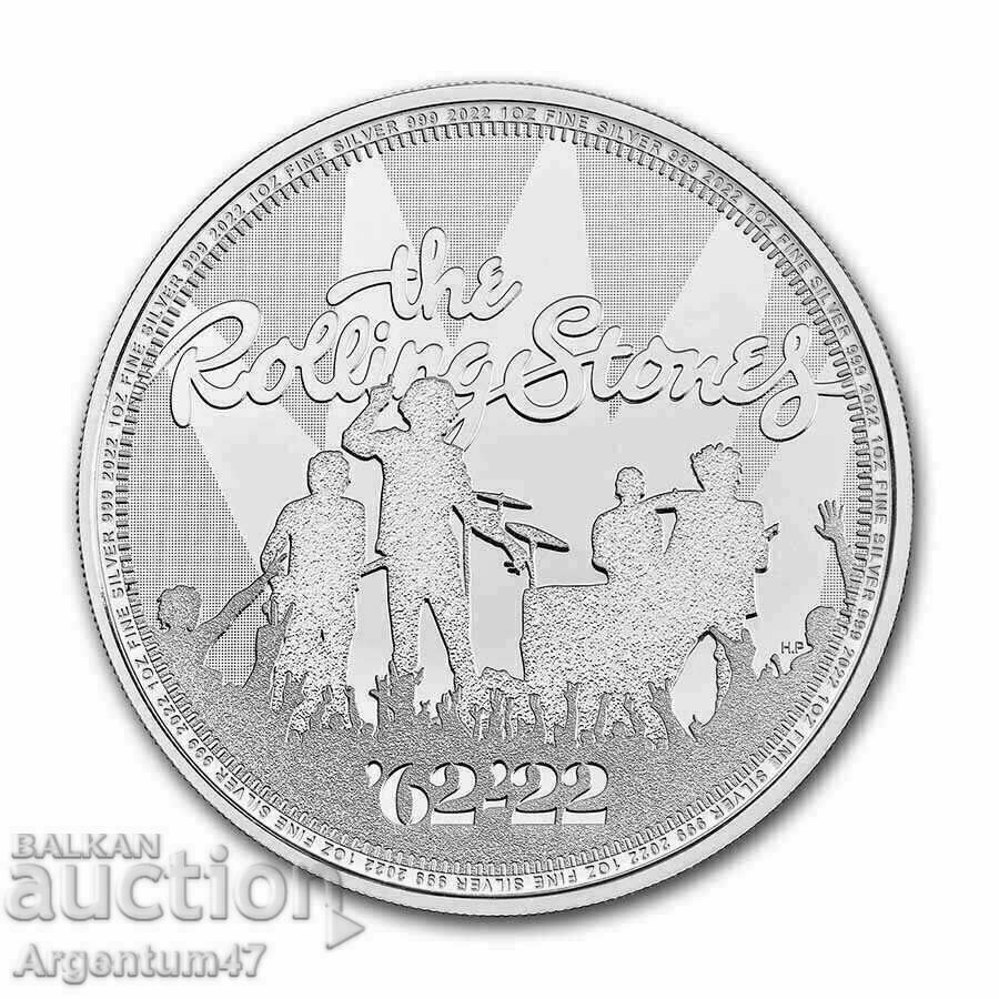 SILVER 1 OZ 2022 BRITAIN MUSIC LEGENDS - THE ROLLING STONES