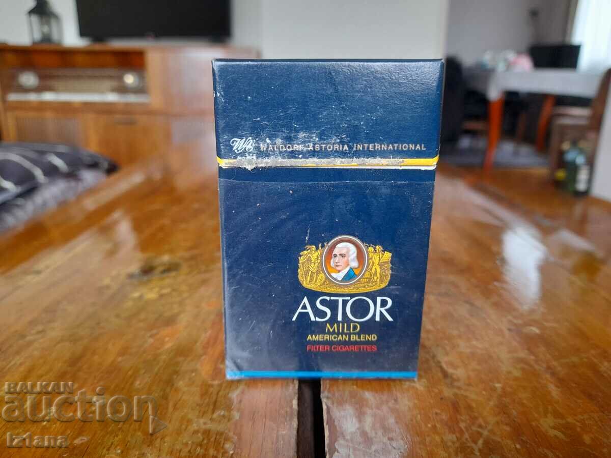 An old box of Astor cigarettes