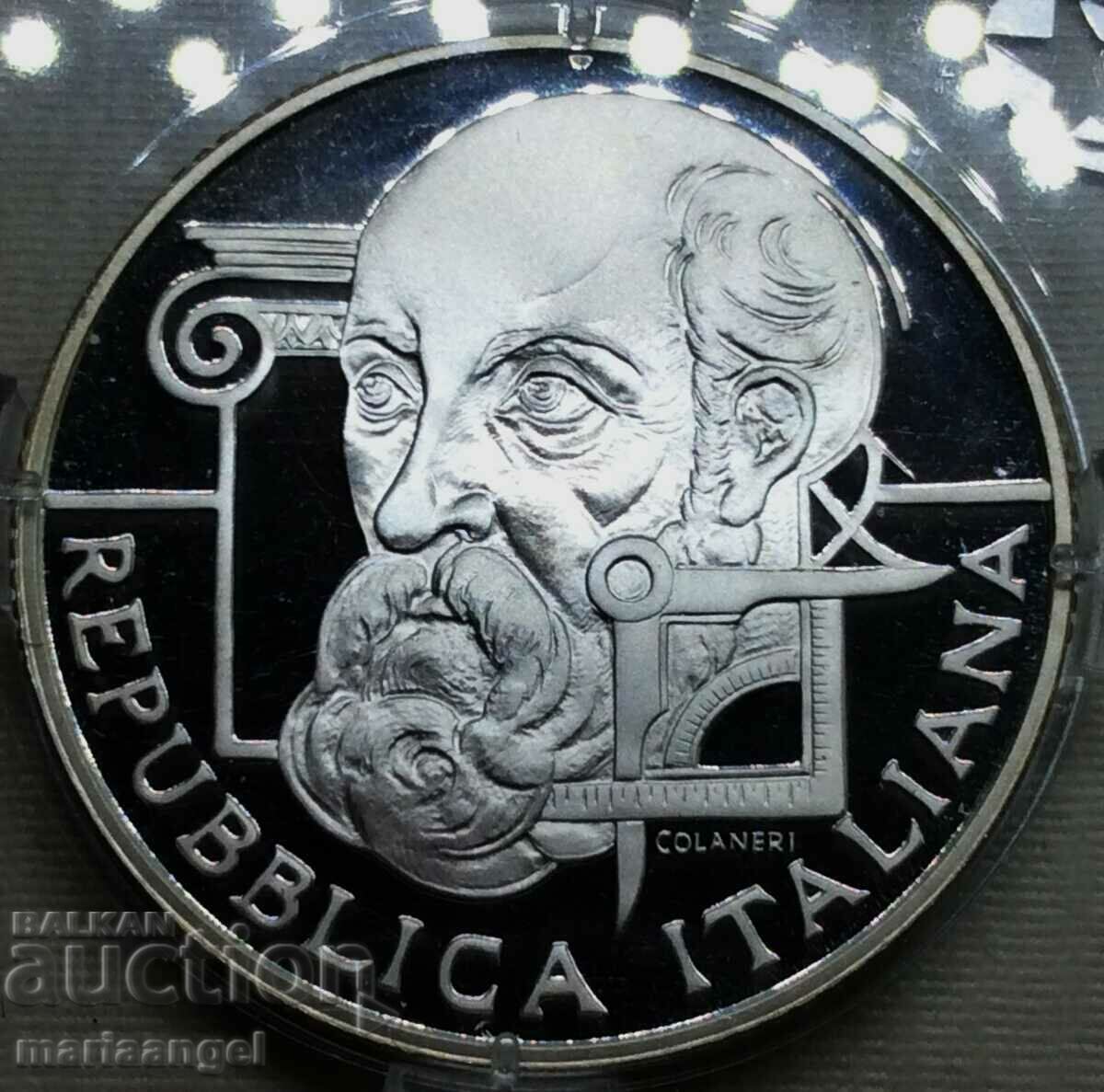 Италия 10 евро 2008 500 години на Андреа Паладио сребро