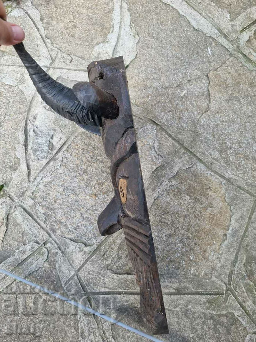 Wood carving. Kukeri mask - 6