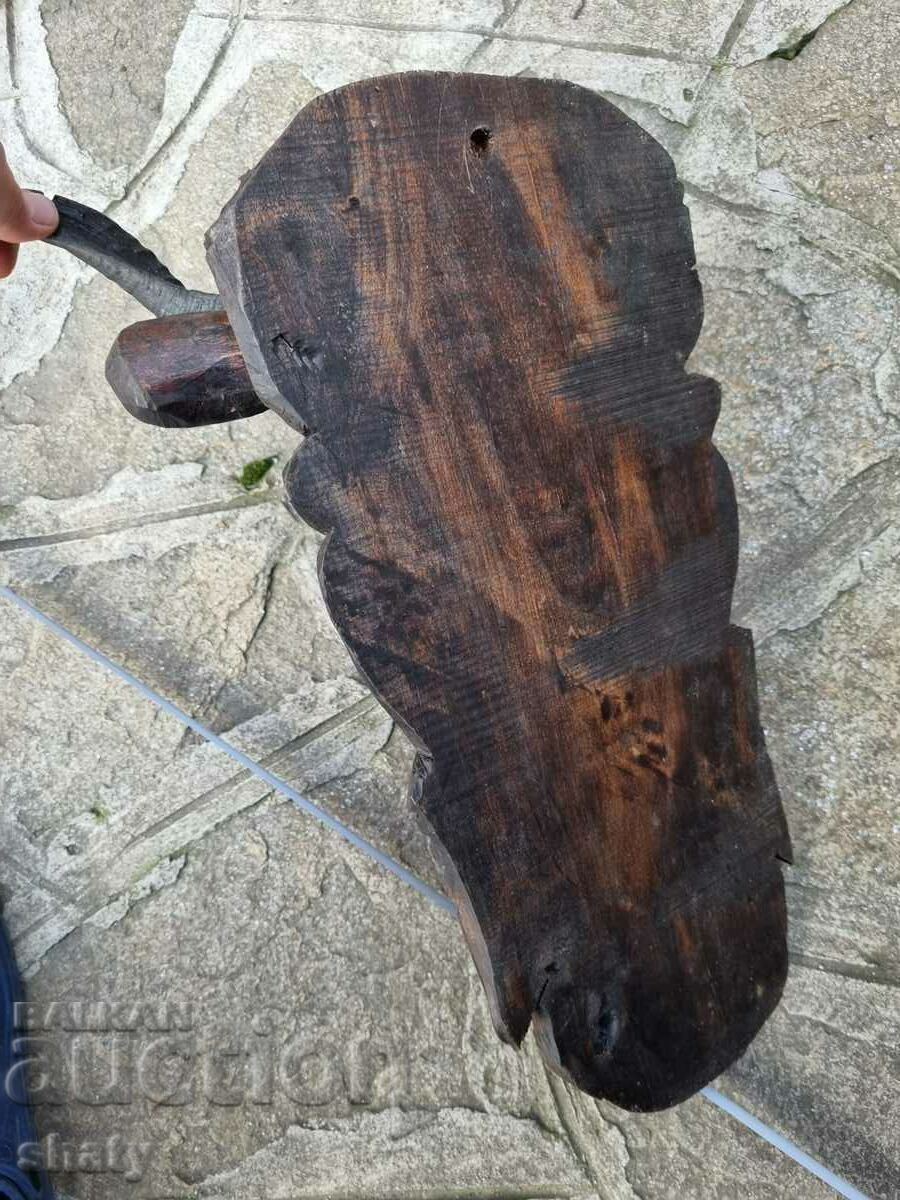 Wood carving. Kukeri mask - 7