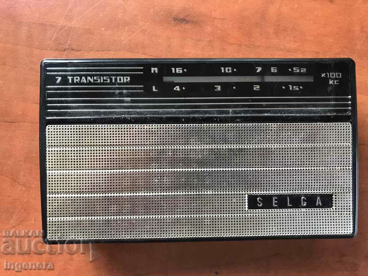 RADIO TRANSISTOR RADIO "SELGA" with price 34.00 BGN | € 17.38 RADIO TRANSISTOR RADIO "SELGA" with price 34.00 BGN | € 17.38