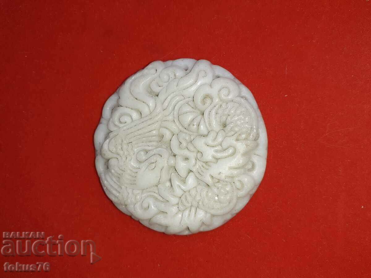 Auction Jade medallion Auction Jade medallion