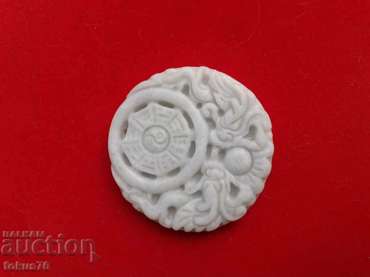 Auction Jade medallion Auction Jade medallion