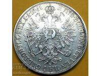 1 florin 1861 Αυστρία ασήμι