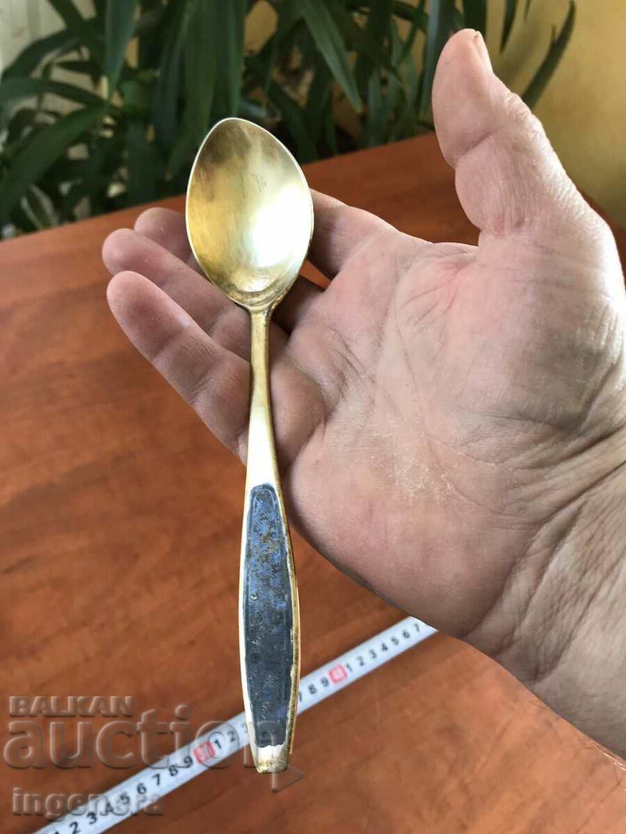 LINGURĂ ARGINTĂ STAR PLACATĂ AUR cu preț 235.00 BGN | € 120.15