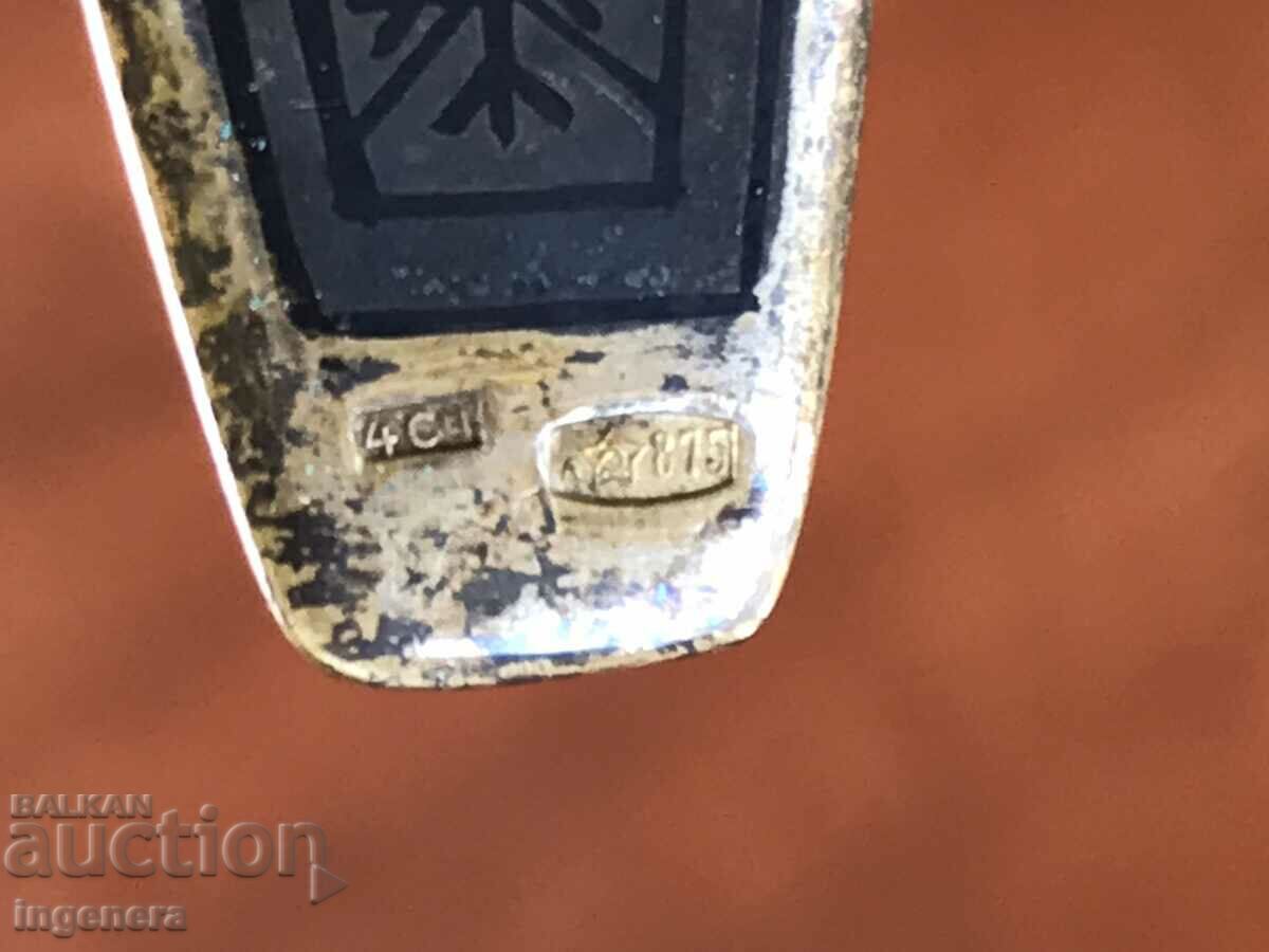 Livrarea LINGURĂ ARGINTĂ STAR PLACATĂ AUR