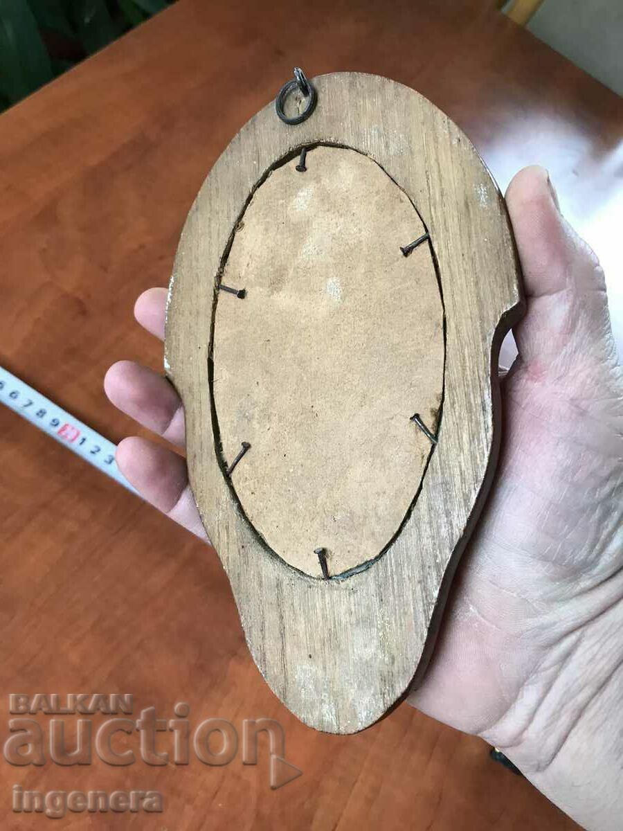 OLD PORTRAIT PHOTO WITH UNIQUE FRAME ANTIQUE WOOD - 5