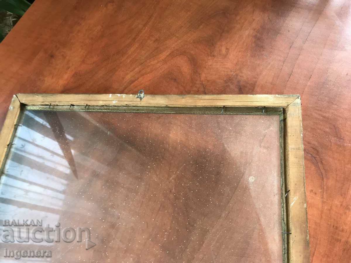 PICTURE FRAME WITH GLASS WOOD- - 5