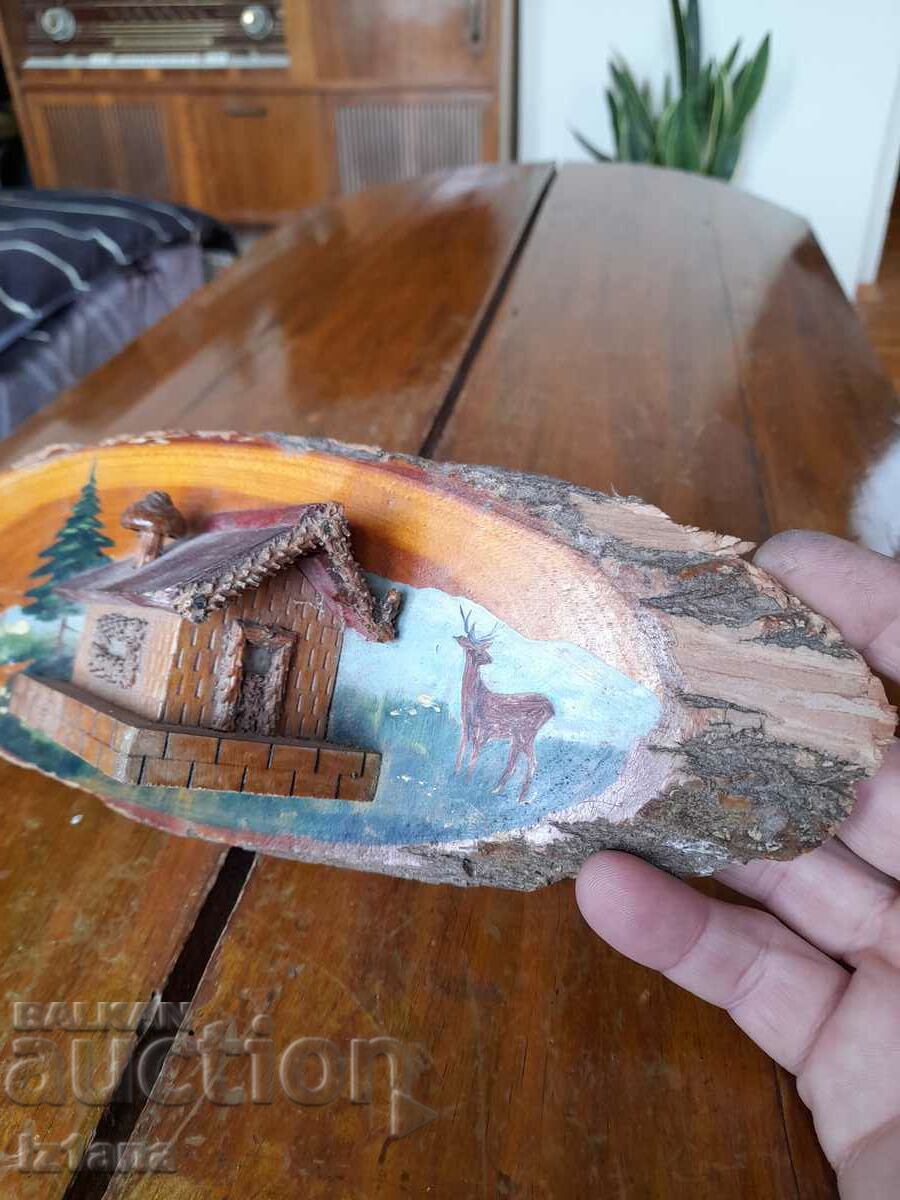 Auction Old wooden decoration, souvenir Auction Old wooden decoration, souvenir