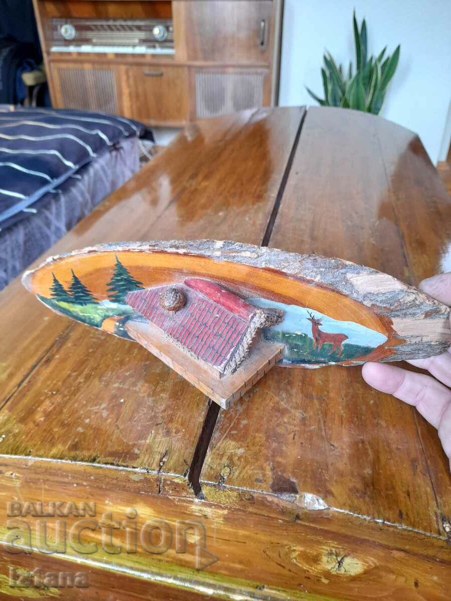 Delivery of Old wooden decoration, souvenir Delivery of Old wooden decoration, souvenir