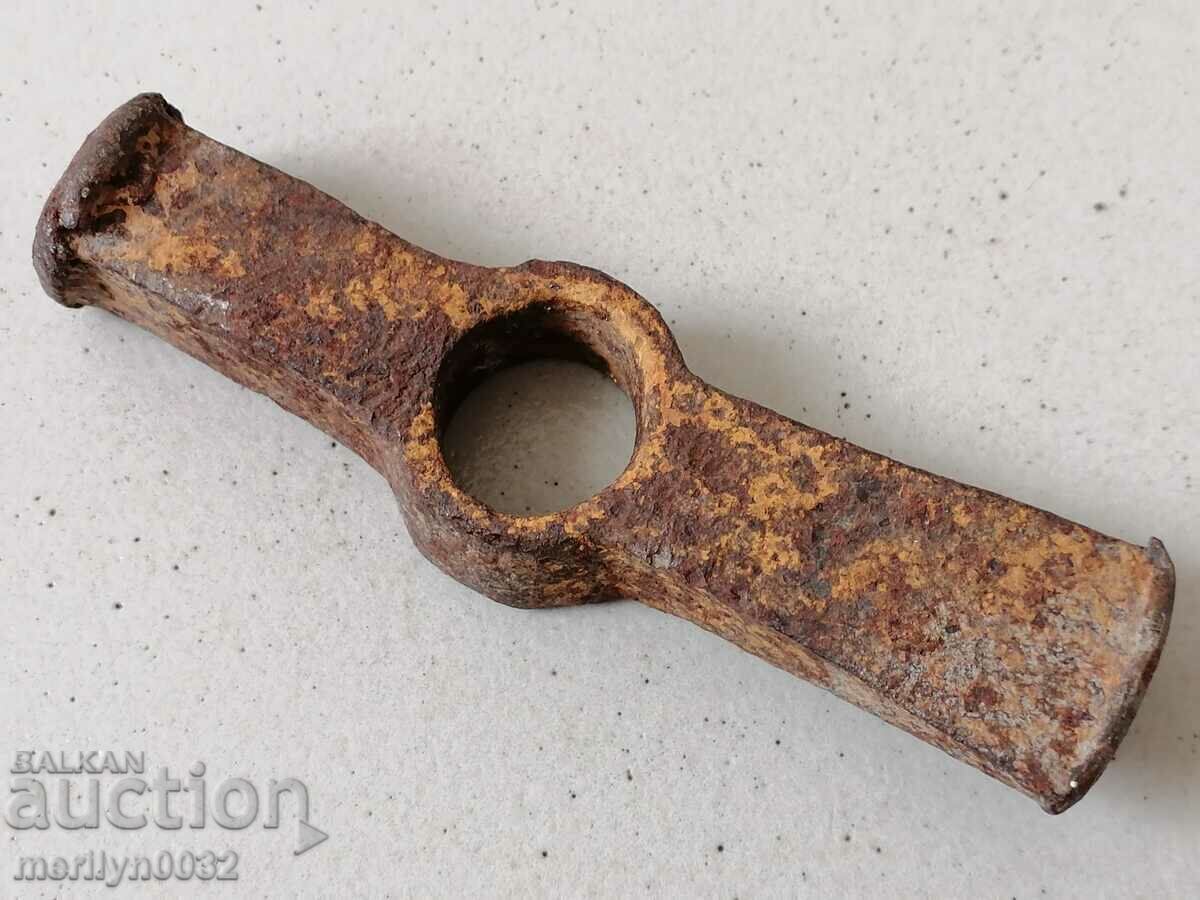 Old carpenter's hammer, tool, pickaxe with price 36.00 BGN | € 18.41 Old carpenter's hammer, tool, pickaxe with price 36.00 BGN | € 18.41