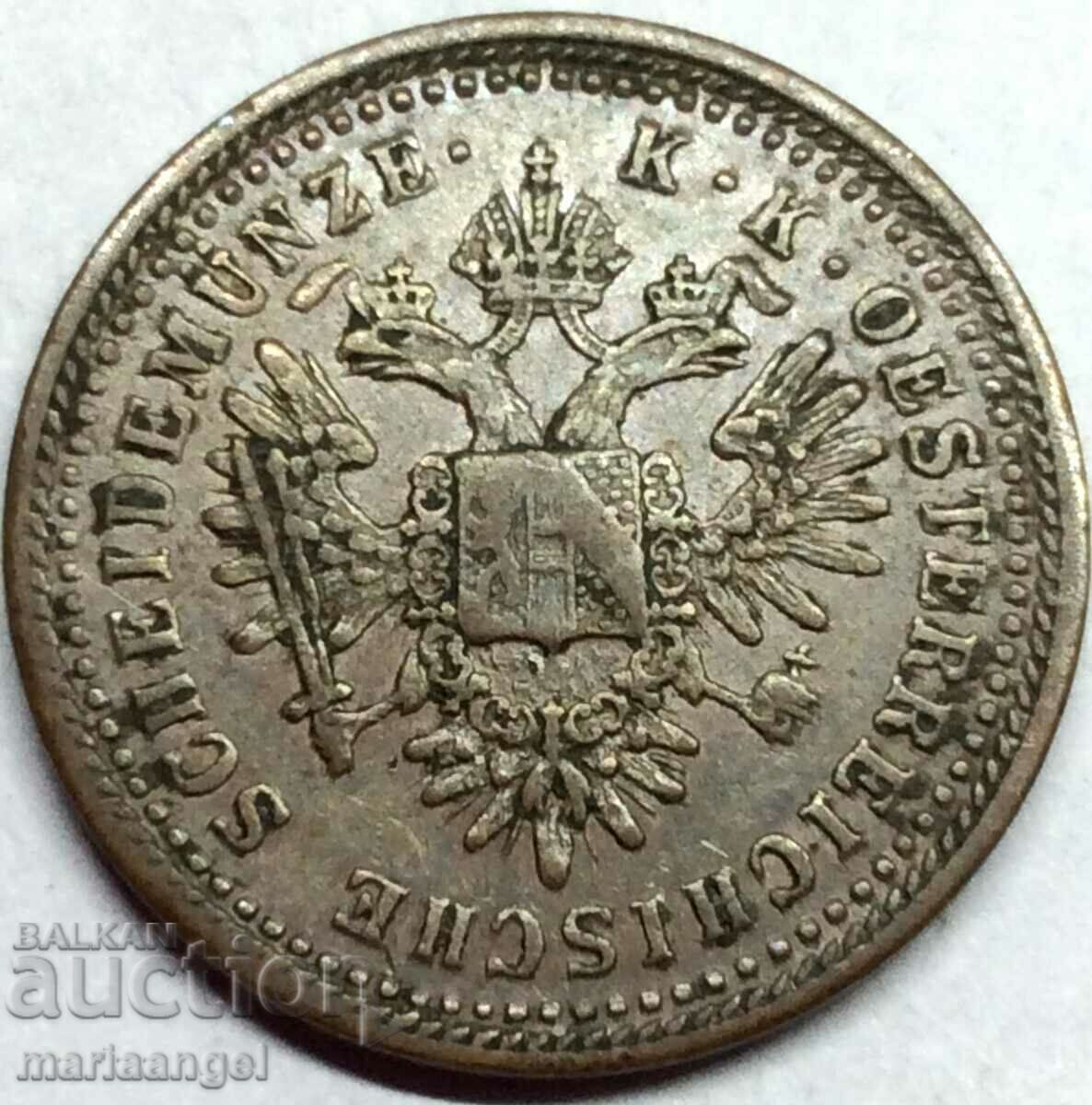 1 Kreuzer 1851 În Austria - destul de rar