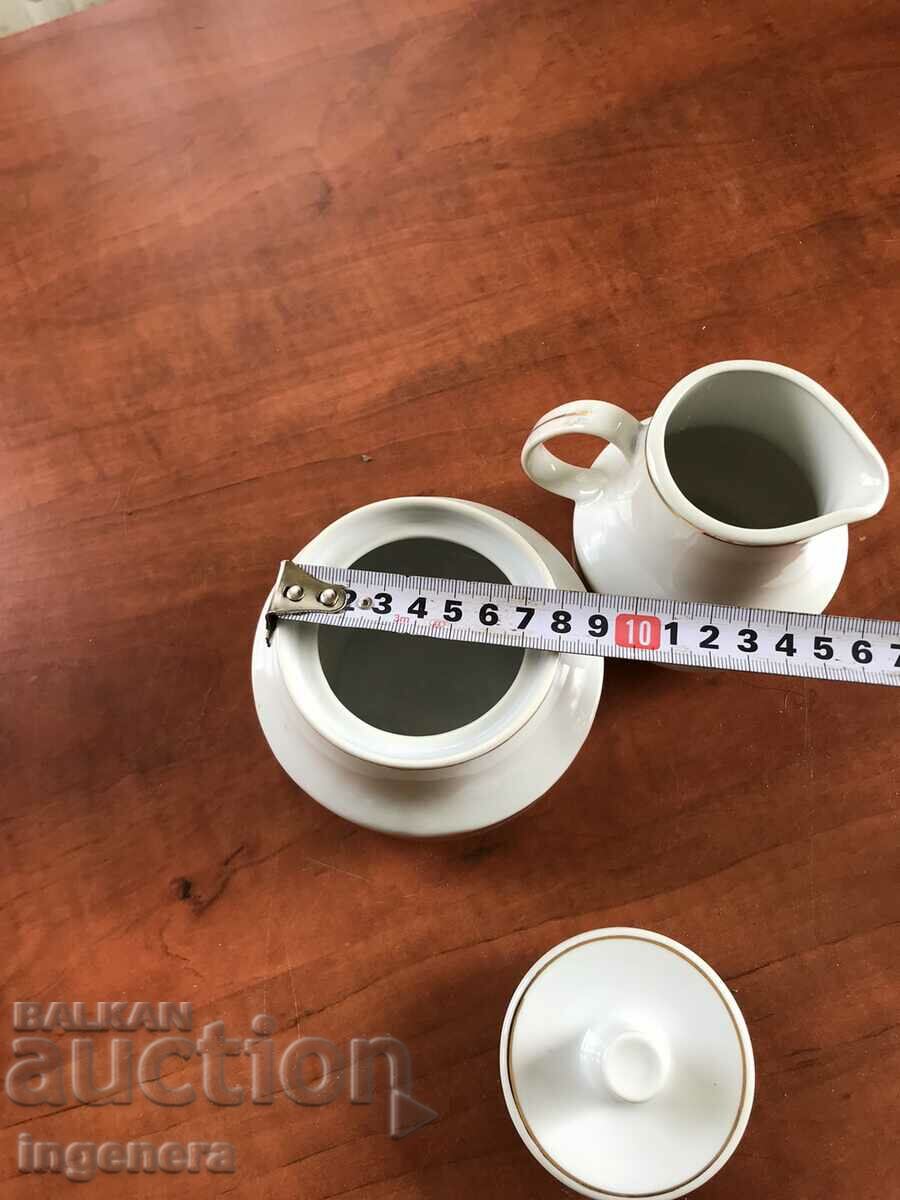 Delivery of PORCELAIN SUGAR BOWL BULGARIA GOLD PLATED