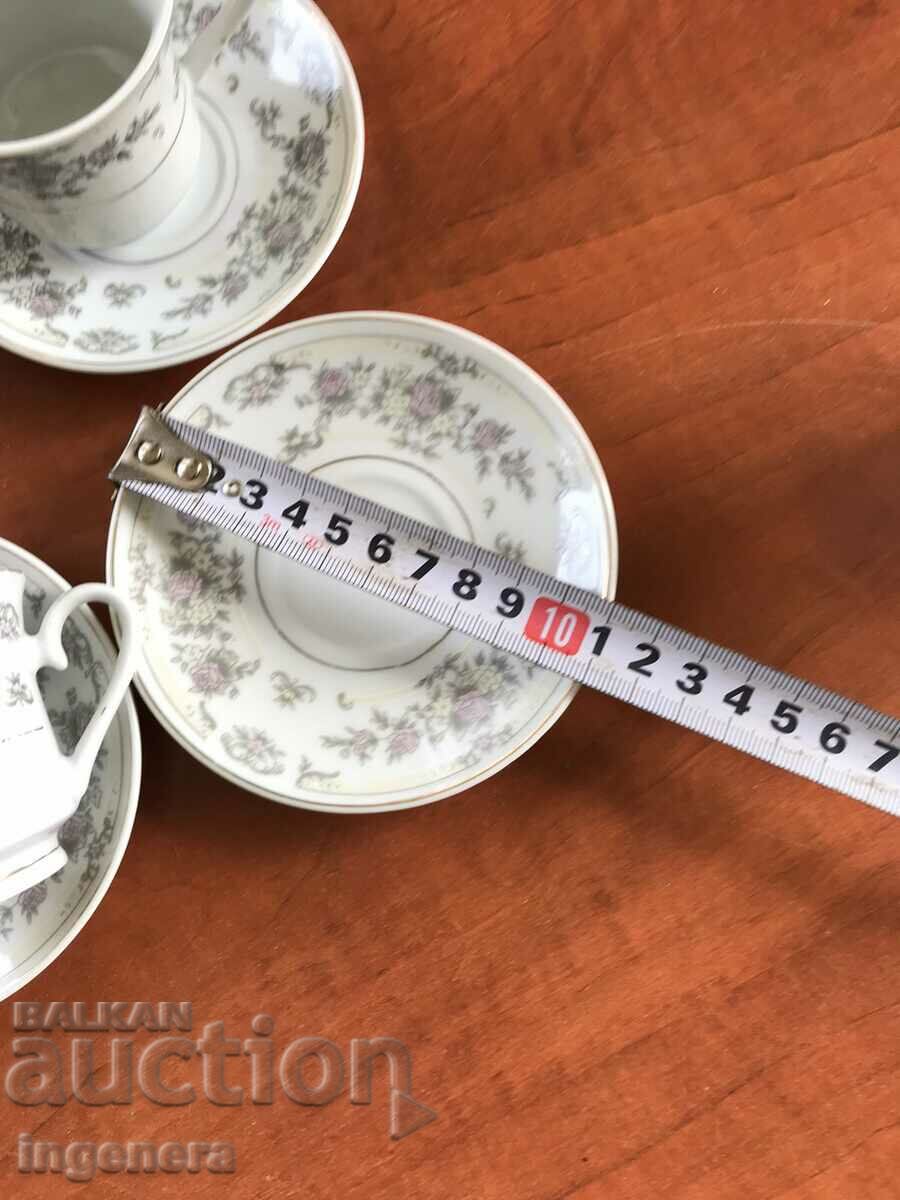 PORCELAIN COFFEE SERVICE with price 18.00 BGN | € 9.20 PORCELAIN COFFEE SERVICE with price 18.00 BGN | € 9.20