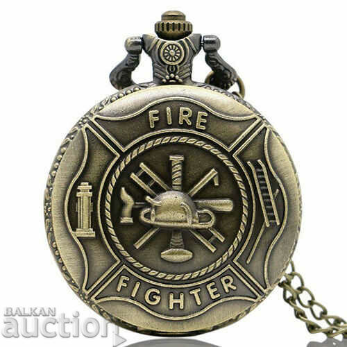 Нов джобен часовник пожарникарски пожарна пожарникар брадва