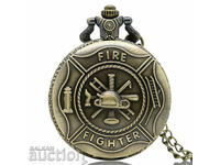 Ceas de buzunar nou pompier pompier pompier topor