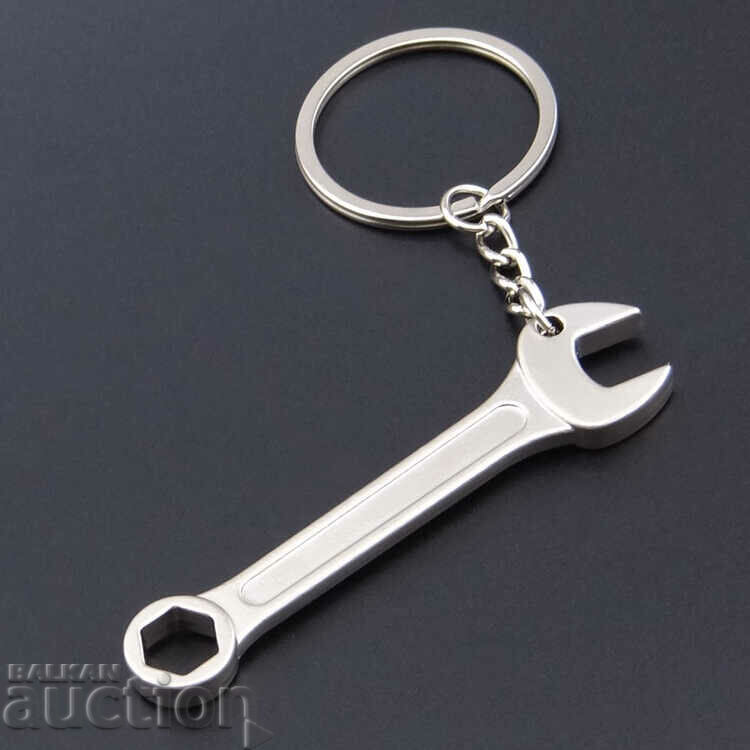 Pliers keychain metal wrench pipe star new 7cm