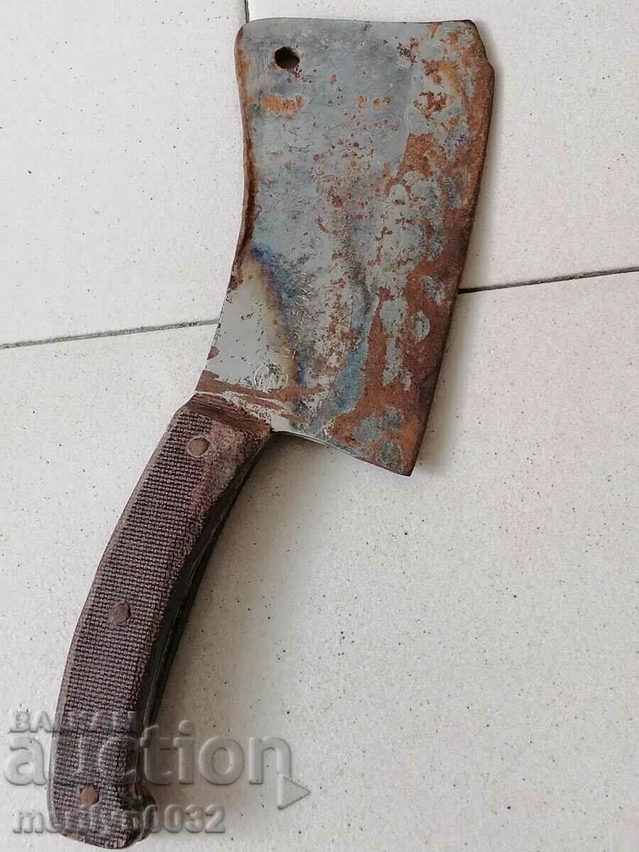 Old forged USSR ax ax knife, machete with price 38.00 BGN | € 19.43 Old forged USSR ax ax knife, machete with price 38.00 BGN | € 19.43