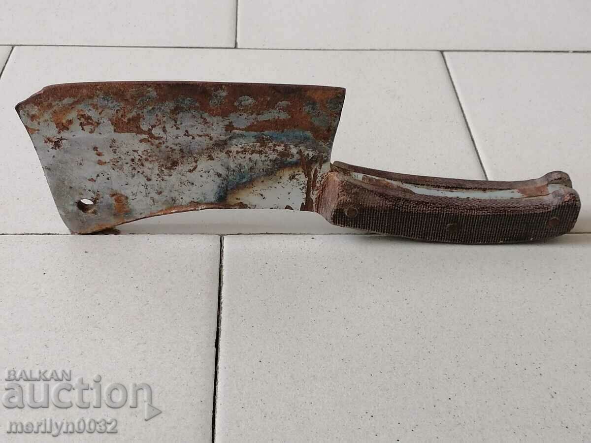 Old forged USSR ax ax knife, machete - 6 Old forged USSR ax ax knife, machete - 6