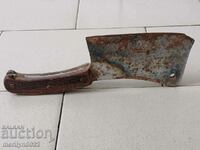 Old forged USSR ax ax knife, machete