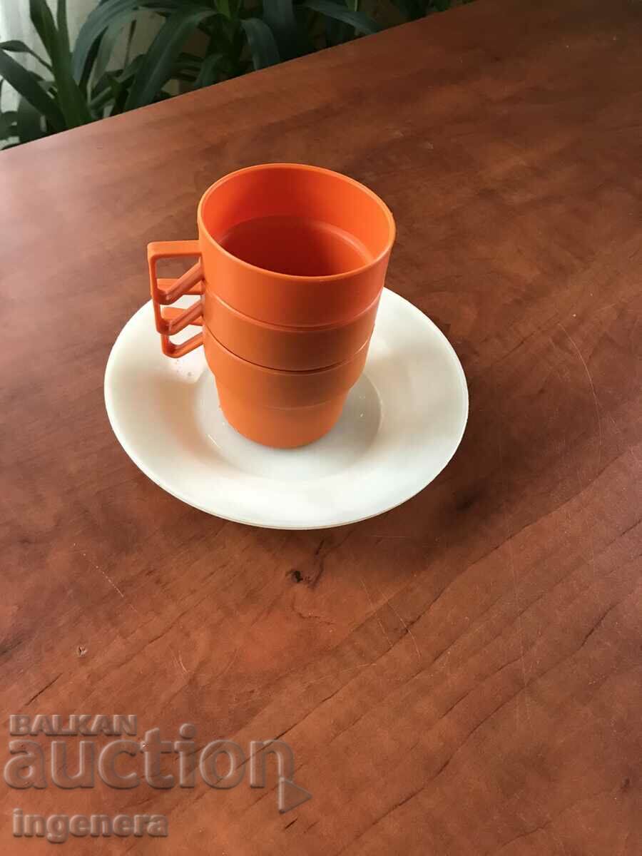 CUP PLATE PLASTIC TOURIST SET -3 PCS with price 4.00 BGN | € 2.05 CUP PLATE PLASTIC TOURIST SET -3 PCS with price 4.00 BGN | € 2.05