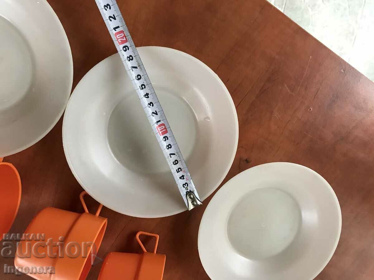 CUP PLATE PLASTIC TOURIST SET -3 PCS - 5 CUP PLATE PLASTIC TOURIST SET -3 PCS - 5