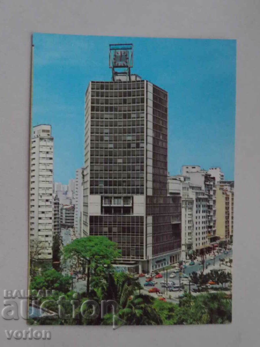 Card: Sao Paulo - Hotel Jaragua - Brazil.