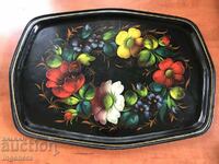 PLATE PLATE TRAY METAL-USSR