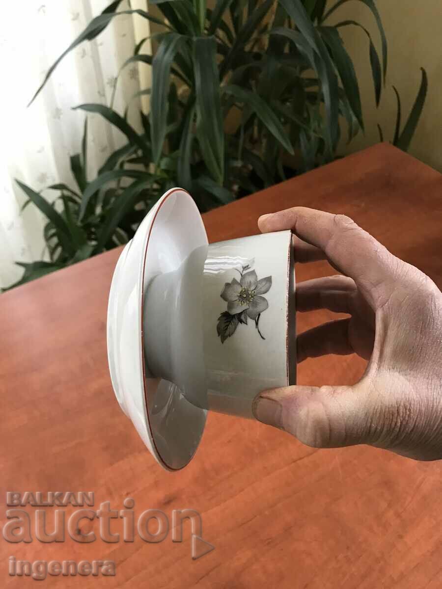Auction  PORCELAIN BOWL MUG TWO IN ONE