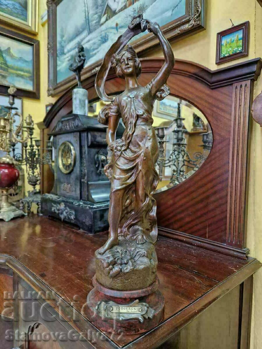 A beautiful large antique author French figure statuette