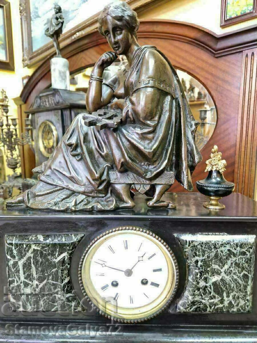 A lovely antique French mantel clock with price 899.00 BGN | € 459.65