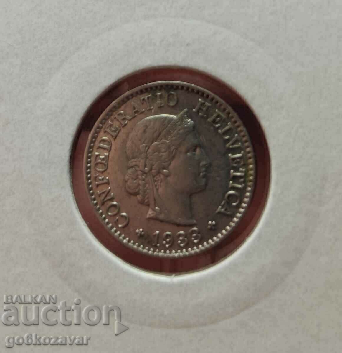 Switzerland 5 rapenes 1933 with price 2.70 BGN | € 1.38 Switzerland 5 rapenes 1933 with price 2.70 BGN | € 1.38