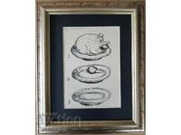 Ivan Veselinov Caricature Pig early 1990s