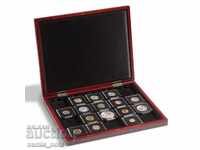 luxury wooden box Volterra 20 coins in capsules