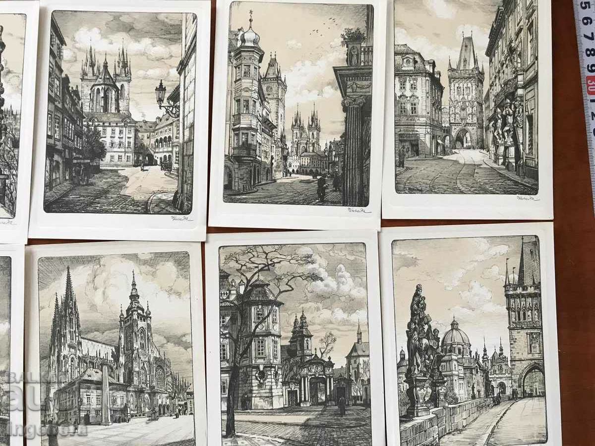 LITografie DIPLYANKA 12 BUC. PRAGA VECHE DE VOITEKH KUBASTHA cu preț 38.00 BGN | € 19.43 LITografie DIPLYANKA 12 BUC. PRAGA VECHE DE VOITEKH KUBASTHA cu preț 38.00 BGN | € 19.43