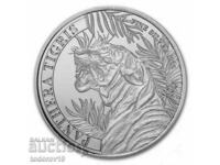 Сребро 1 oz Тигър  /Пантера тигрис/ - Лаос 2022