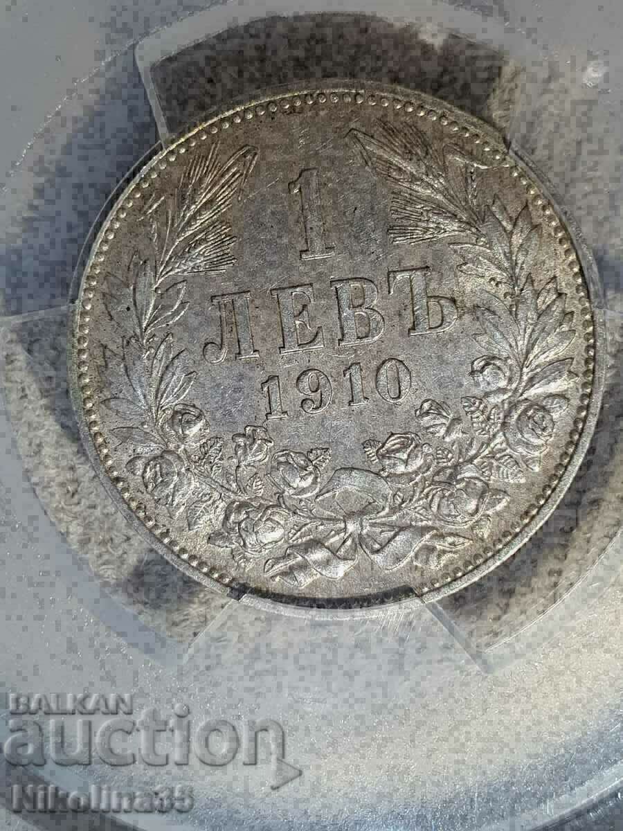 Delivery of 1 lev 1910 - AU58 Delivery of 1 lev 1910 - AU58