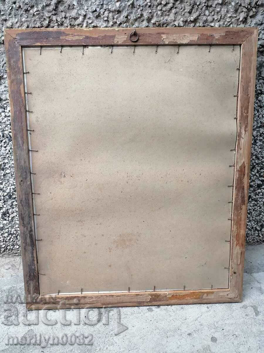 Auction Painted portrait of Georgi Dimitrov 48/40 cm, NRB, BKP Auction Painted portrait of Georgi Dimitrov 48/40 cm, NRB, BKP