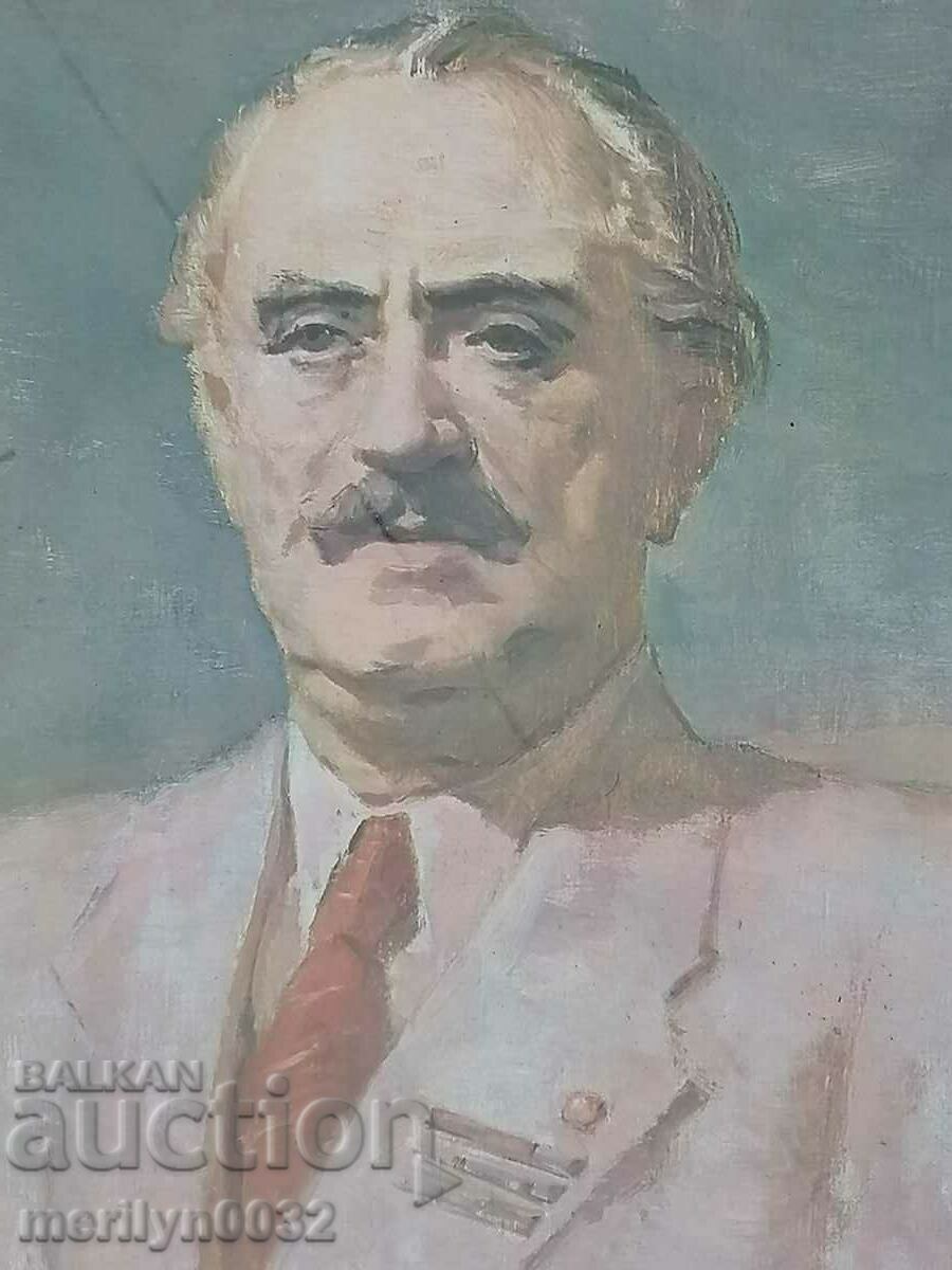 Delivery of Painted portrait of Georgi Dimitrov 48/40 cm, NRB, BKP Delivery of Painted portrait of Georgi Dimitrov 48/40 cm, NRB, BKP