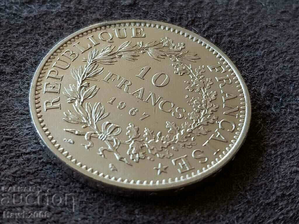 10 φράγκα 1967 Γαλλία ΑΣΗΜΕΝΙΟ Ποιότητα 1 ασημένιο νόμισμα με τιμή 85.00 BGN | € 43.46 10 φράγκα 1967 Γαλλία ΑΣΗΜΕΝΙΟ Ποιότητα 1 ασημένιο νόμισμα με τιμή 85.00 BGN | € 43.46